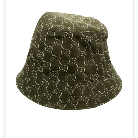 Gucci Other - Men's Gucci GG shadow
JACQUARD bucket hat in Olive, green cotton size large